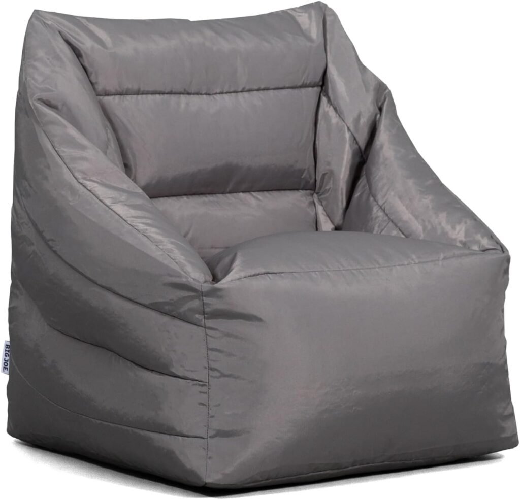 Big Joe Aurora Bean Bag Chair, Black Smartmax, Durable Polyester Nylon Blend, 2.5 feet