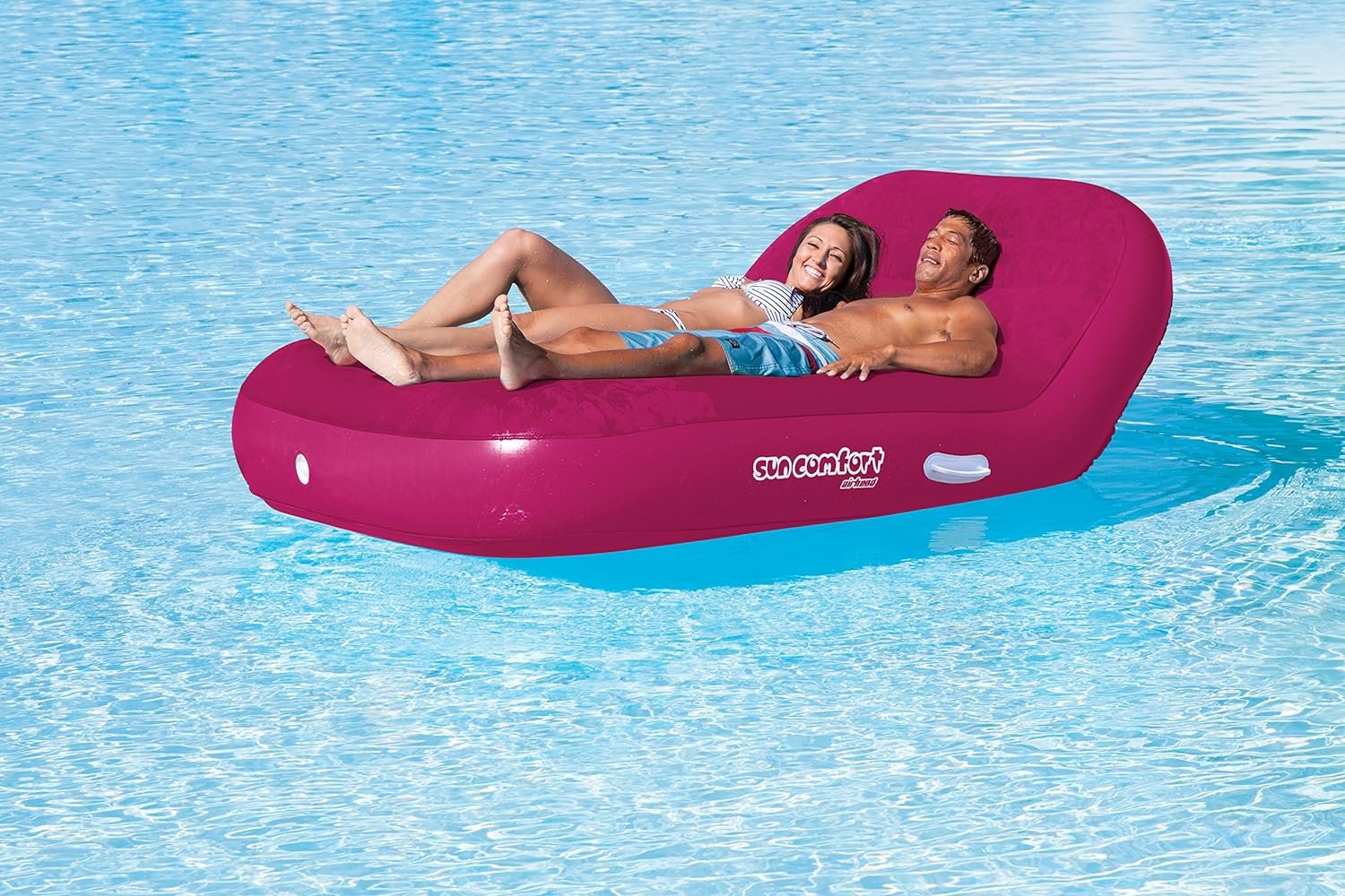 Airhead Sun Comfort Cool Suede Double Chaise Lounge Pool Float Review