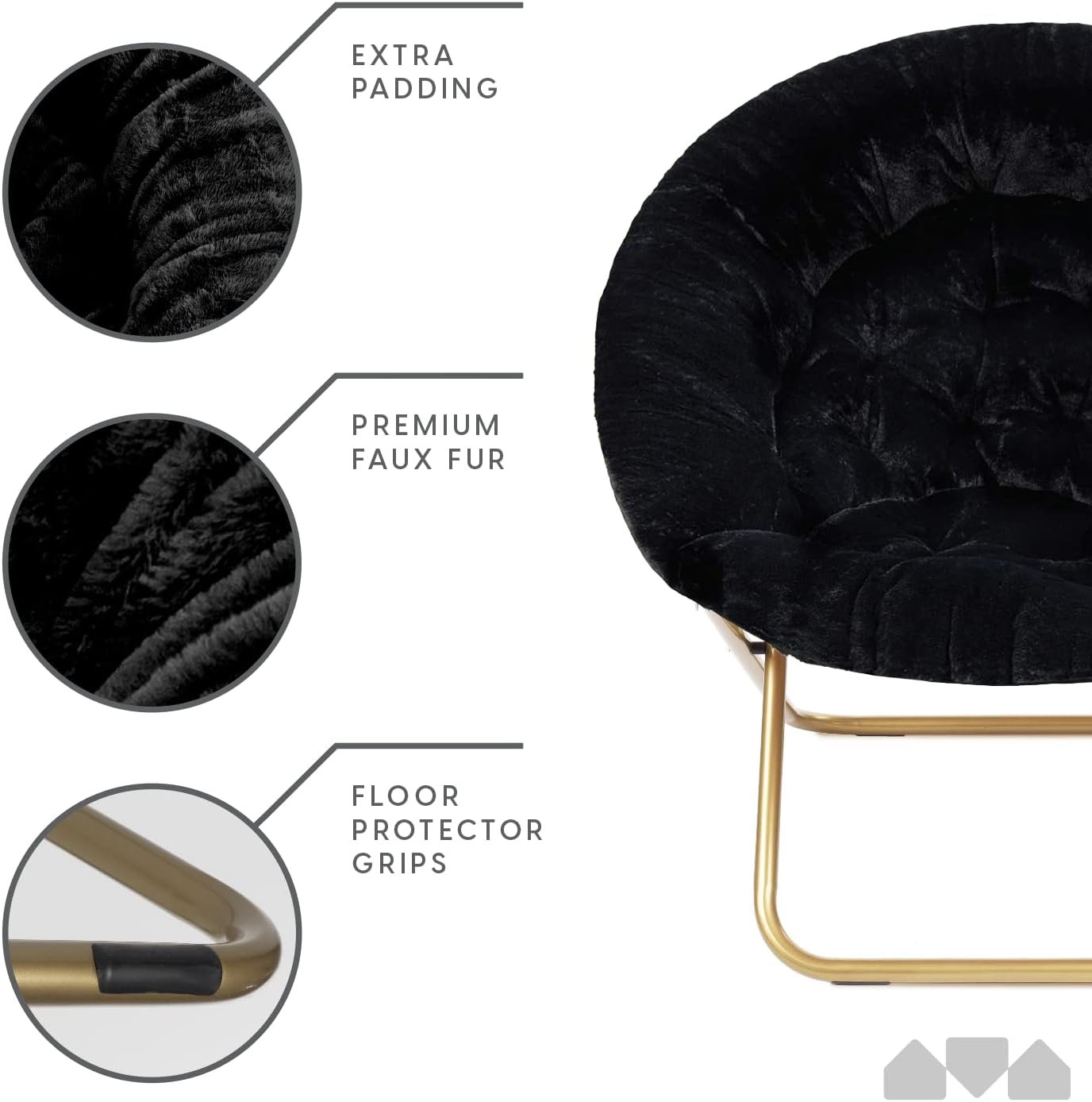 Milliard Cozy Chair/Faux Fur Saucer Chair Review