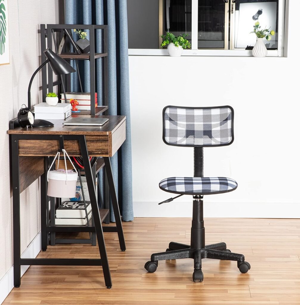 Swivel Mesh Desk Chair, Silver 21D x 21W x 33H in